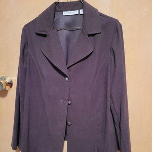 SagHarbor Stretch Suit Jacket- Brown, Size- Small